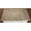 Bowery Hill 1 Drawer Coastal Wood End Table with Bottom Shelf in White