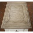 Bowery Hill 1 Drawer Coastal Wood End Table with Bottom Shelf in White