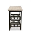 Bowery Hill End Table Coffee Accent Table Rectangle in Stone - Stone