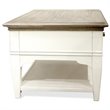Bowery Hill Hardwood Solid Natural Coffee Table Rectangular Fixed Shelf 36