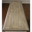 Bowery Hill Hardwood Solid Natural and Paperwhite Console Table Rectangular 58