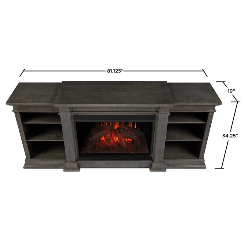 Bowery Hill Modern Wood Fireplace TV Stand for TVs up to 81