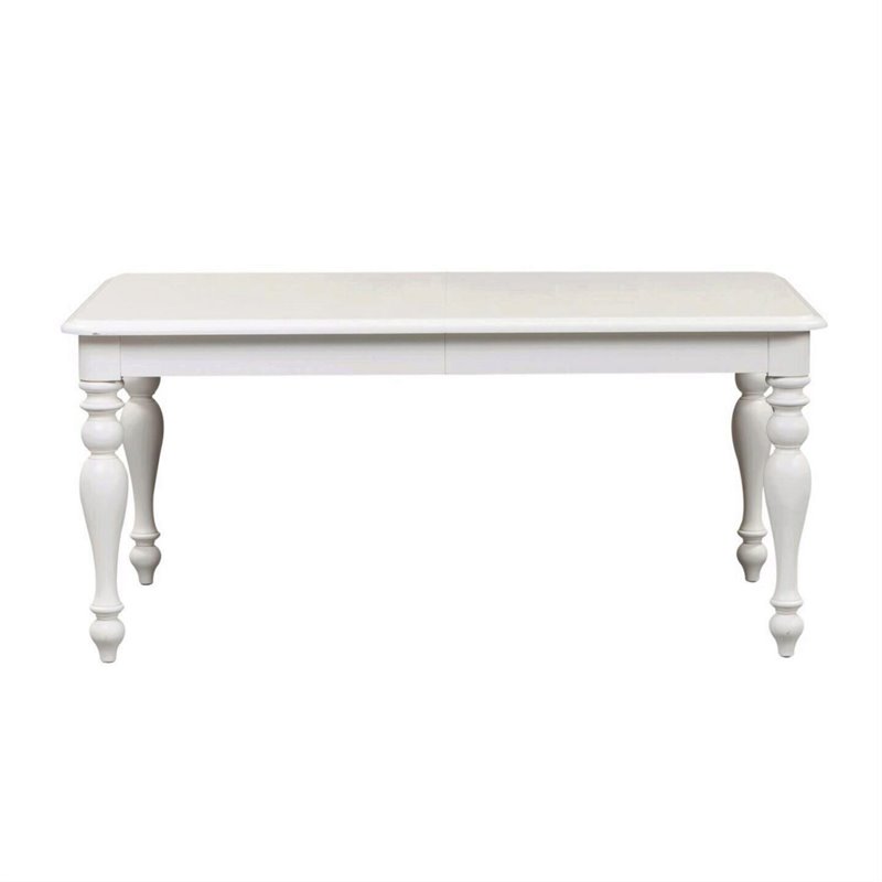 Bowery Hill Wood Oyster White Dining Table Rectangular 78