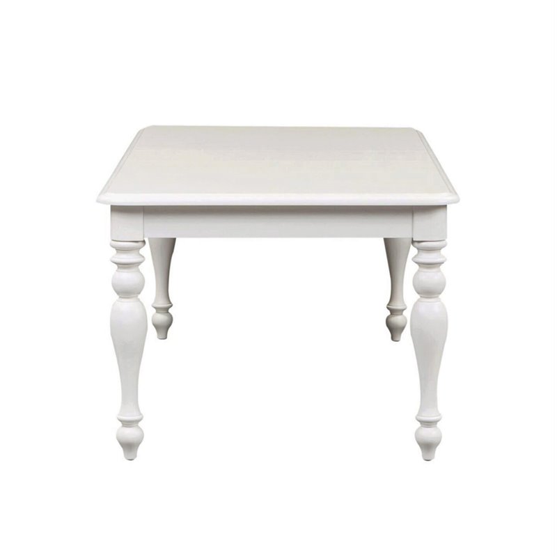 Bowery Hill Wood Oyster White Dining Table Rectangular 78