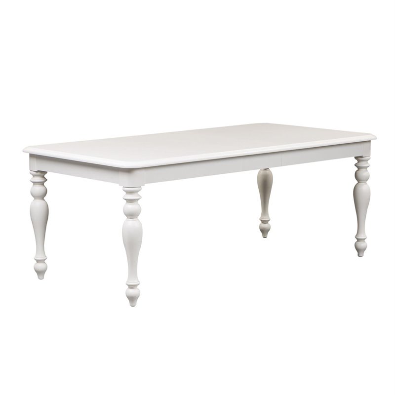 Bowery Hill Wood Oyster White Dining Table Rectangular 78