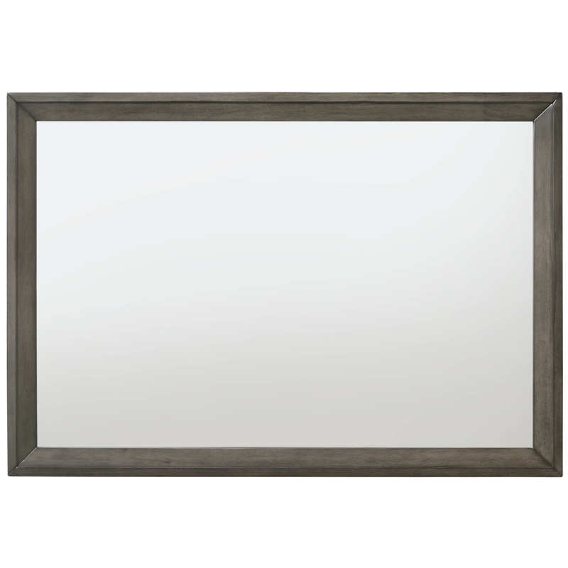Bowery Hill Contemporary Mirror in Gray Oak