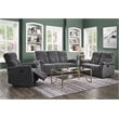 Bowery Hill Contemporary Sofa in Gray Chenille
