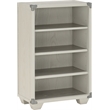 Bowery Hill Transitional Wood Bookcase in Gray