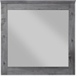 Bowery Hill Farmhouse Mirror in Rustic Gray Oak