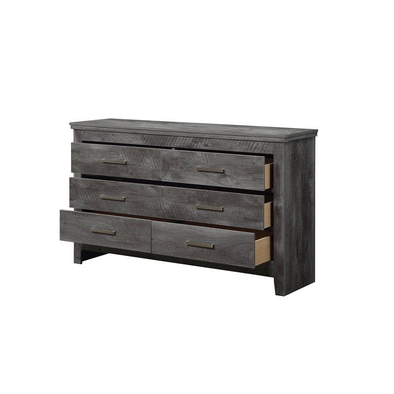 Bowery Hill Farmhouse Dresser in Rustic Gray Oak