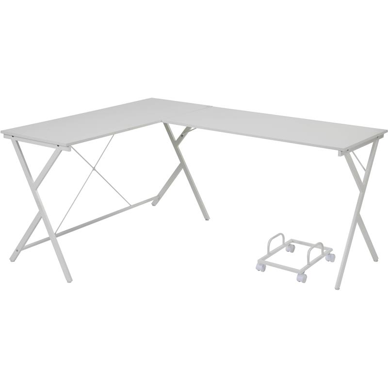 Bowery Hill Contemporary Computer Desk in White Finish