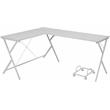 Bowery Hill Contemporary Computer Desk in White Finish
