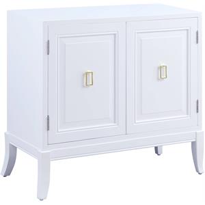 Bowery Hill Contemporary Console Table in White Finish