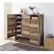 Bowery Hill Farmhouse Wood Cabinet in Rustic Gray Oak