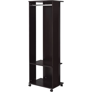 Bowery Hill Contemporary Wood Hall Tree in Espresso