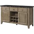 Bowery Hill Transitional Server in Marble & Oak Finish