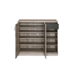 Bowery Hill Farmhouse Wood Cabinet in Rustic Gray Oak