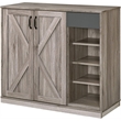 Bowery Hill Farmhouse Wood Cabinet in Rustic Gray Oak