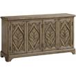 Bowery Hill Transitional Wood Console Table in Oak Finish