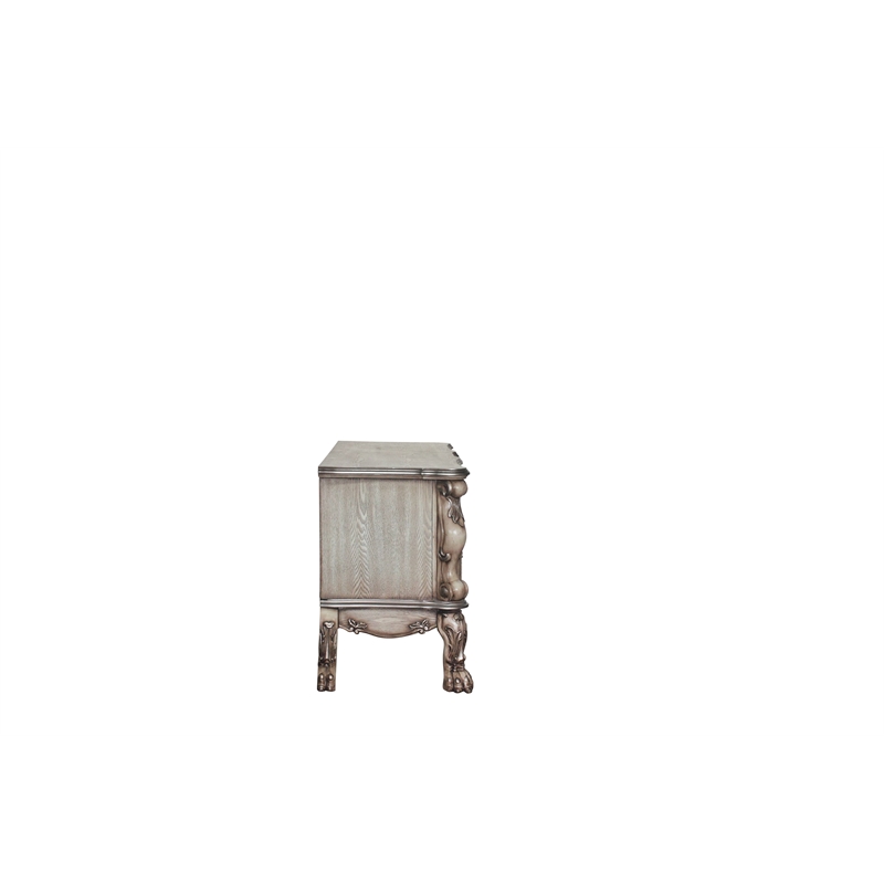 Bowery Hill Contemporary Vanity Desk in Vintage Bone White