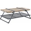 Bowery Hill Contemporary Coffee Table in Oak & Sandy Gray Finish