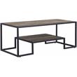 Bowery Hill Contemporary Coffee Table in Rustic Oak & Black Finish