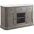 Bowery Hill Contemporary Server in Marble and Weathered Oak Finish