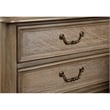Bowery Hill 5 Drawers Farmhouse Solid Wood Chest in Rustic Natural