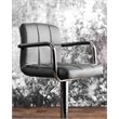 Bowery Hill Contemporary Metal Adjustable Bar Stool in Gray