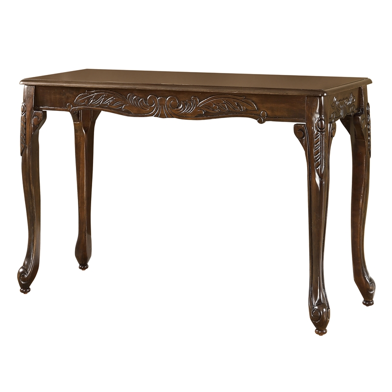 Bowery Hill Traditional Solid Wood 4-Piece Coffee Table Set in Dark Cherry