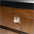 Bowery Hill 5 Drawers Transitional Wood Chest in Acacia/Walnut