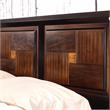 Bowery Hill Transitional Wood Queen Panel Bed in Acacia/Walnut