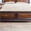Bowery Hill Transitional Wood Queen Panel Bed in Acacia/Walnut