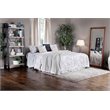 Bowery Hill Transitional Metal King Bed Frame in Silver