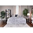 Bowery Hill Transitional Metal King Bed Frame in Silver