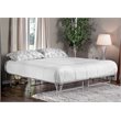Bowery Hill Transitional Metal King Bed Frame in Silver