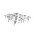 Bowery Hill Transitional Metal Queen Bed Frame in Silver