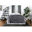 Bowery Hill Transitional Metal Queen Bed Frame in Silver