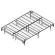 Bowery Hill Transitional Metal Queen Bed Frame in Silver