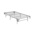 Bowery Hill Transitional Metal Twin Bed Frame in Silver