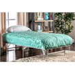 Bowery Hill Transitional Metal Twin Bed Frame in Silver