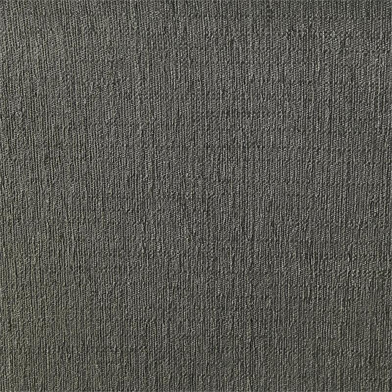Bowery Hill Transitional Fabric Tufted Side Chair in Gray (Set of 2)
