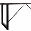 Bowery Hill Industrial Wood Extendable Dining Table in Walnut