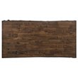 Bowery Hill Industrial Wood Extendable Dining Table in Walnut