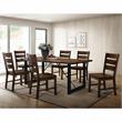 Bowery Hill Industrial Wood Extendable Dining Table in Walnut