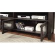 Bowery Hill Transitional Solid Wood 72-Inch TV Stand in Gray