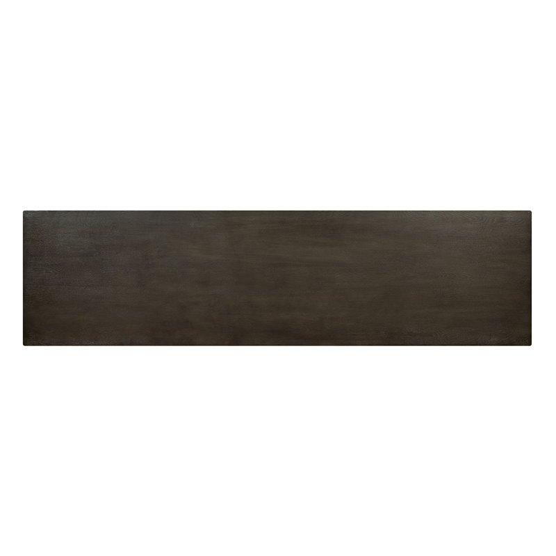 Bowery Hill Transitional Solid Wood 72-Inch TV Stand in Gray