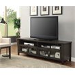 Bowery Hill Transitional Solid Wood 72-Inch TV Stand in Gray