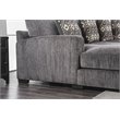 Bowery Hill Modern Chenille Modular Sectional in Gray