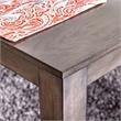 Bowery Hill Transitional Wood 7-piece Dining Set in Weathered Gray